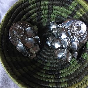 Crazy fun dangle metal earrings super light